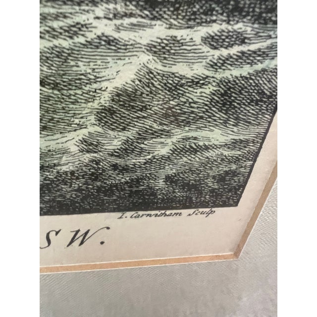 Important Mid 18th Century a View of Fort George With the City of New York From the Southwest Hudson River Copper Plate Engraving, Framed For Sale - Image 4 of 8