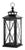 Spritely Home Lirio 20.5" Black Large Outdoor Lantern, Set of 2 For Sale - Image 4 of 5