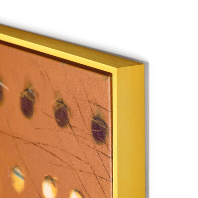 X Spot Orange by Jamie Beckwith Overall Size: 15x24 Frame Color: Gold