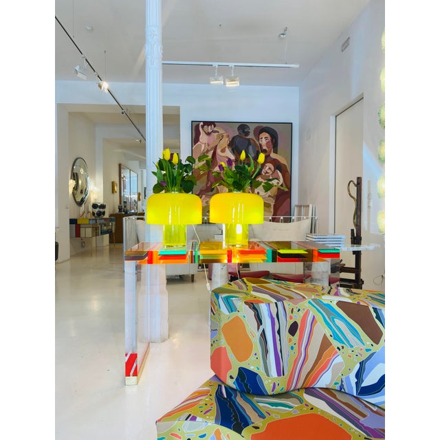 Glass Table Lamps by Carlo Nason for Mazzega, Set of 2 For Sale - Image 7 of 11