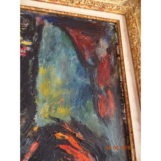 Red Contemporary French Painting For Sale - Image 8 of 12