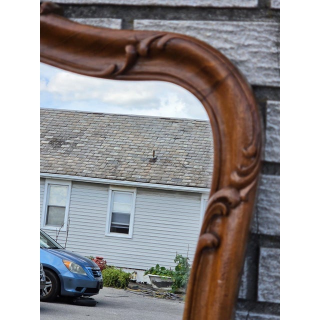 19th Century French Walnut Hallway Mirror. For Sale - Image 14 of 16