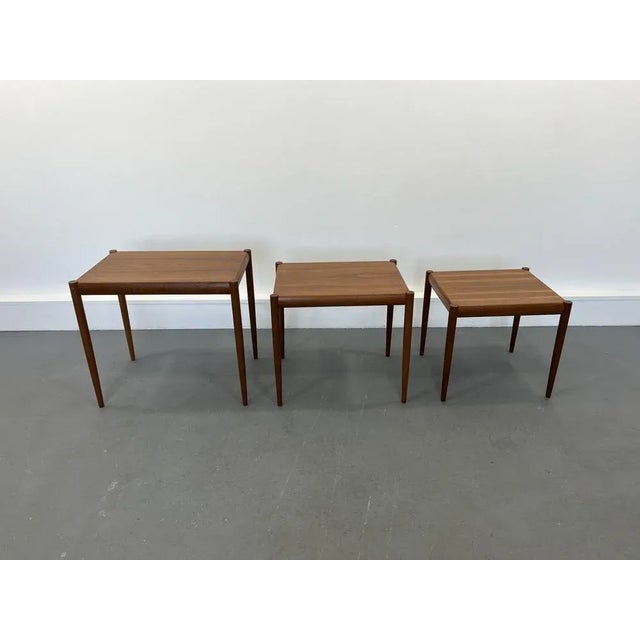 Nesting Tables in Teak, Denmark, 1960s, Set of 3 For Sale - Image 4 of 12