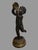 Antique Victorian Clodion 14.5" Figural Bronze Statue Sculpture Musician Playing a Tambourine For Sale - Image 9 of 12