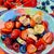 Early 21st Century Macedonia by Alai Ganuza | Oil Painting on Cradled Wood Still Life of Fruit in Bowls For Sale - Image 5 of 5