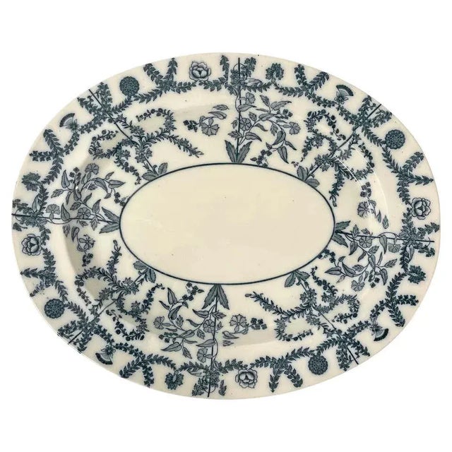 19th Century Spode Blue and White Platter For Sale - Image 13 of 13