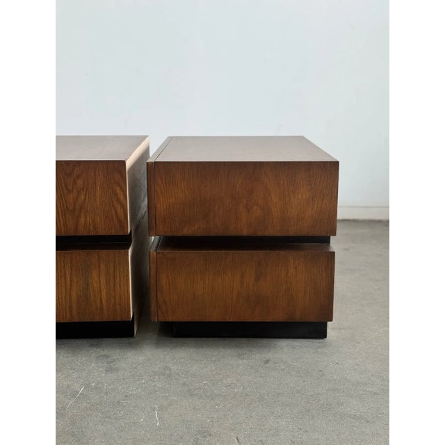 1990s Post Modern Stacked Nightstands - Pair For Sale - Image 10 of 12