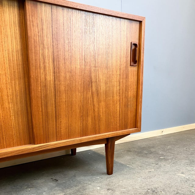 1960s Sideboard with Sliding Doors in Teak, 1960s For Sale - Image 5 of 12