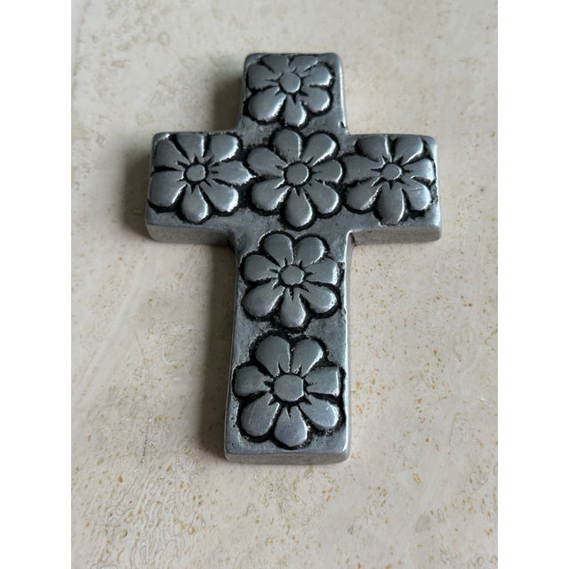 Vintage Cast Aluminum Mexican Cross - Made By: A La Carte. Condition: Excellent Preowned Condition Approximate Dimensions:...