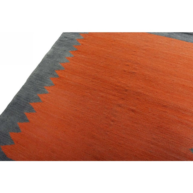 Handwoven Kilim Rug in Wool For Sale - Image 4 of 9
