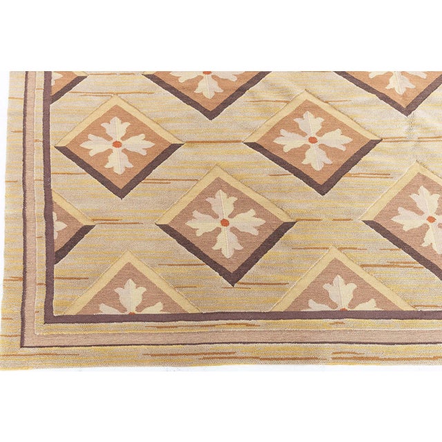 Contemporary Aubusson High & Low Flat-Weave Rug by Doris Leslie Blau For Sale In New York - Image 6 of 8