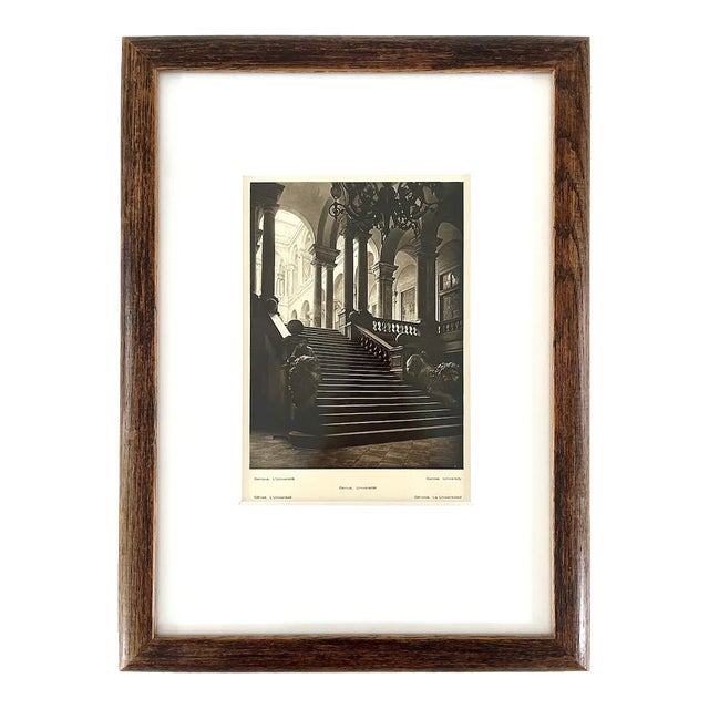 1920s Photogravure of Genoa University For Sale