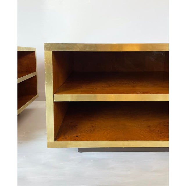 1970s Elm Burl Bedside Tables, 1970, Set of 2 For Sale - Image 5 of 7