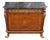1990s Louis XV French Style Walnut Inlaid Marble Top Gilt Ormolu Chest Dresser Commode For Sale
