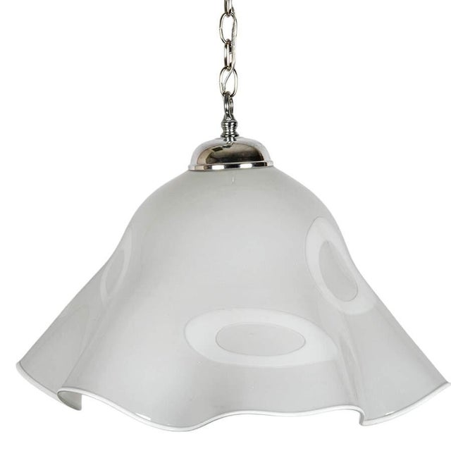 This White Murano Glass Fazzoletto Hanging Light is a stunning example of the artistry and craftsmanship that have made...