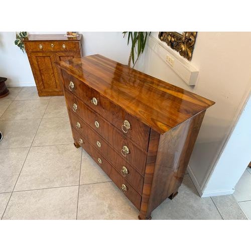 Biedermeier Chest of Drawers in Walnut For Sale - Image 12 of 18