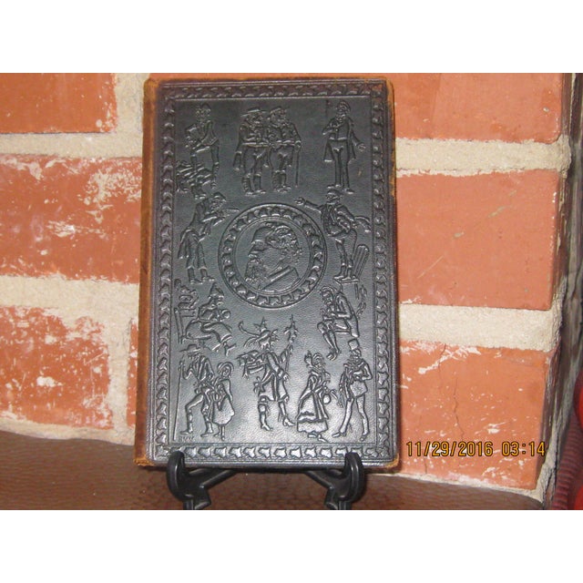 Late 19th Century Late 19th Century The Adventures of Oliver Twist Green Leather Embossed, Gold Lettering Book, Illustrations by Cruikshank, Oxford University Press For Sale - Image 5 of 5