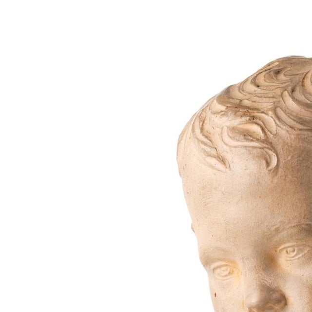 Earthenware - Bust of a boy - 19th century (signed). 19th/20th century Europe; in terracotta. Signed 'François'....