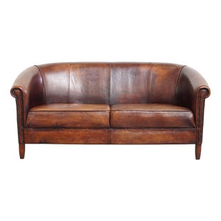 Sheepskin 2.5-Seater Club Sofa For Sale