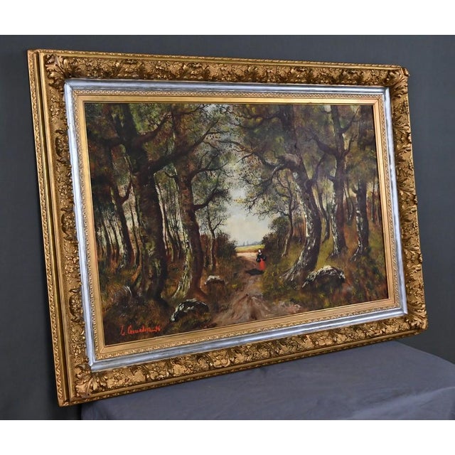 Lucie Gourdon, Walk in the Undergrowth, Oil on Canvas, 1896 For Sale - Image 3 of 16