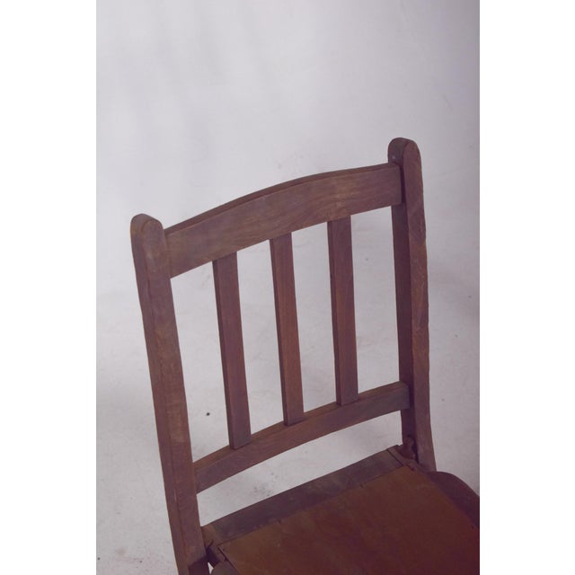 Wooden Folding Chairs, 1950, Set of 4 For Sale - Image 9 of 11
