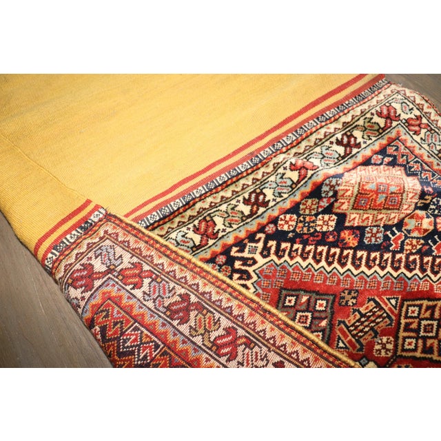 Persian Antique Qashghai Persian Textile Bagrug no. j5222 For Sale - Image 3 of 8