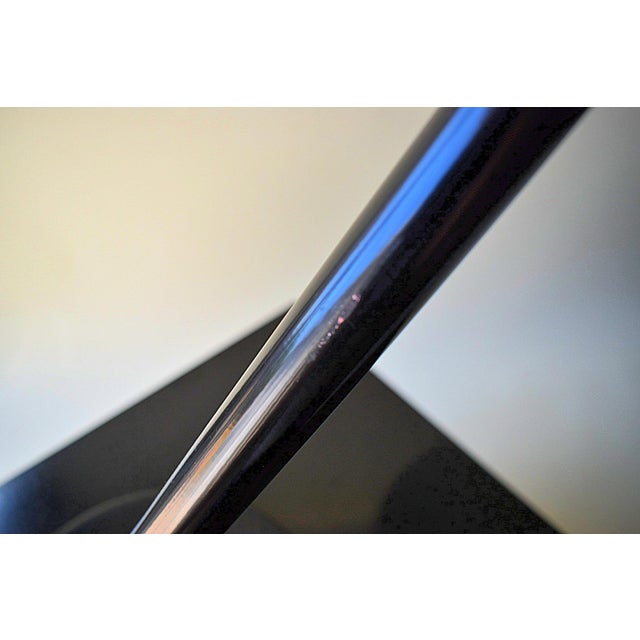 Vintage Postmodern Art Specialty Co. Oversized Black Cantilever Saucer Desk Lamp For Sale - Image 10 of 13