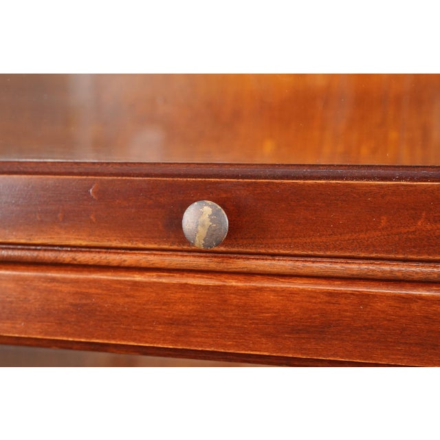 Early 20th Century Antique Victorian Style Writing Bureau Barrister Bookcase For Sale - Image 5 of 11