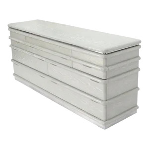 Jay Spectre Cerused Oak 8 Drawers Dresser Completely Restored