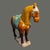 Vintage Asian Pottery Hand Painted Tang Sancai Glazed Horse Statue For Sale - Image 6 of 12