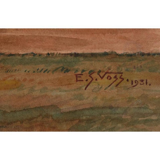 Art Sz: 9 3/4"H x 12 1/2"W Frame Sz: 18 3/8"H x 21"W w/ The Sporting Gallery & Bookshop Pennington, NJ gallery label on...