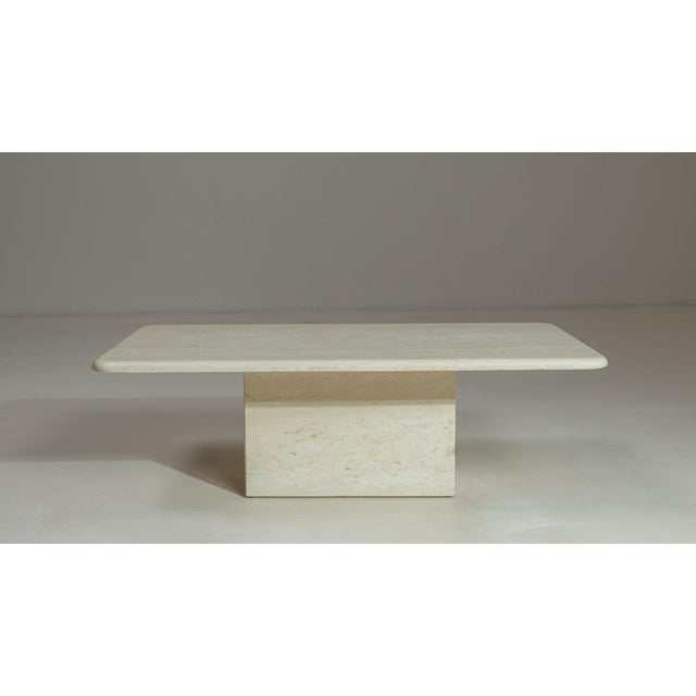 Cream 19th Century France Cream Marble Coffee Table For Sale - Image 8 of 10
