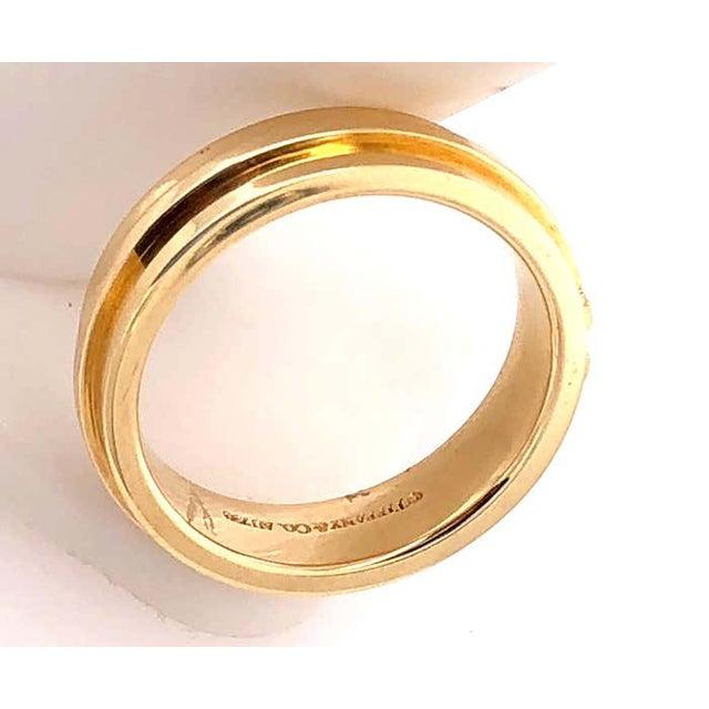 Modern Tiffany & Co. 18 Karat Yellow Gold Wedding Ring / Band For Sale - Image 3 of 11