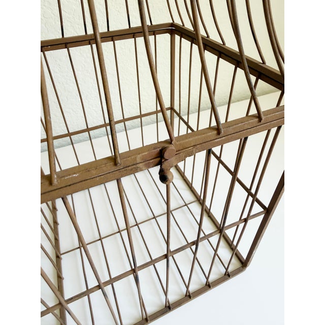 1960s Iron Pagoda Birdcage For Sale - Image 4 of 9