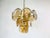 Midcentury Three-Tier Brass and Glass Chandelier by Vistosi, 1960s For Sale - Image 9 of 13