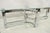 Vintage Mid Century Modern Oval Glass Top Sculptural Chrome Frame Coffee Table For Sale - Image 9 of 10