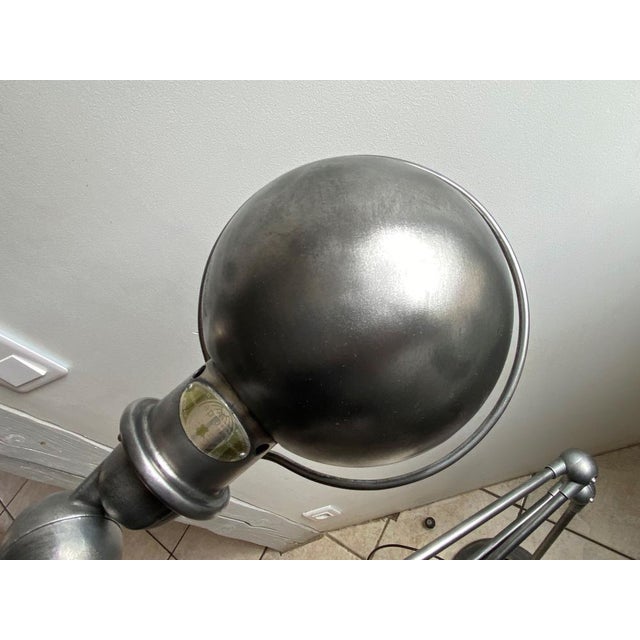 Metal Industrial Graphite Floor Lamp by Jean-Louis Domecq for Jieldé, 1950s For Sale - Image 7 of 13