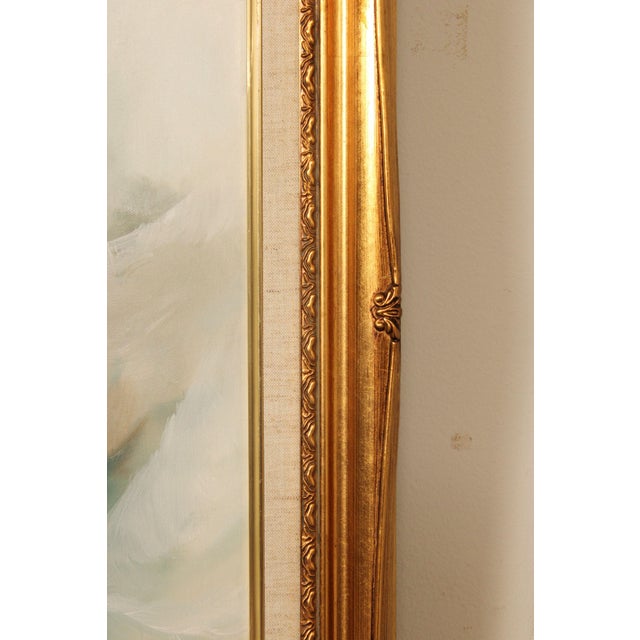 Paul Rubens Mountain Waterfall Landscape Framed Oil Painting For Sale - Image 9 of 12