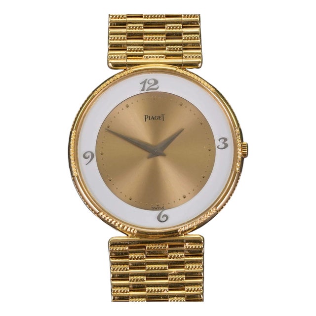 Piaget 2642 18k Gold Ultra-Thin Manual 2-Tone Dial 31mm Watch For Sale
