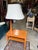 Up for consideration is a beautiful vintage mid century modern wooden table with lamp. This would look lovely in your home...