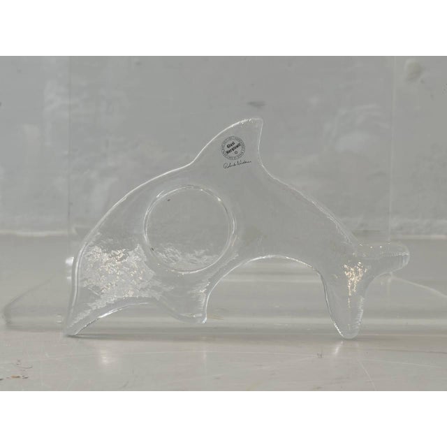 Mid-Century Modern Candleholder in Glass from Glasi Hergiswil, Switzerland, 1960s-1970s For Sale - Image 3 of 12
