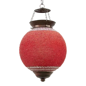 Crimson Pendant Sphere Lantern