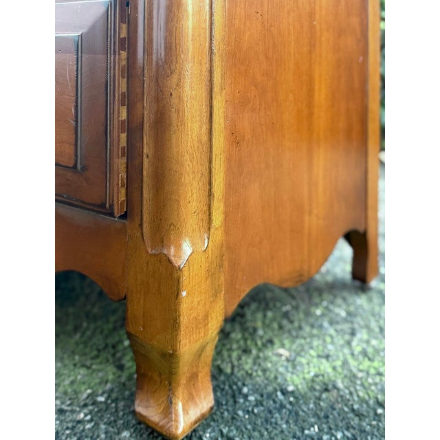 Wood Drexel Heritage French Countryside Cherry Armoire For Sale - Image 7 of 11