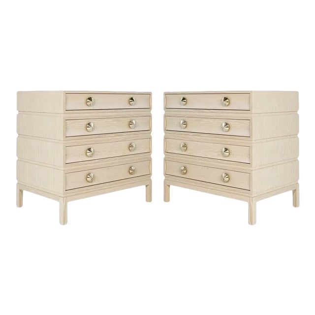 Stacked Chests of Drawers in Limed Oak For Sale