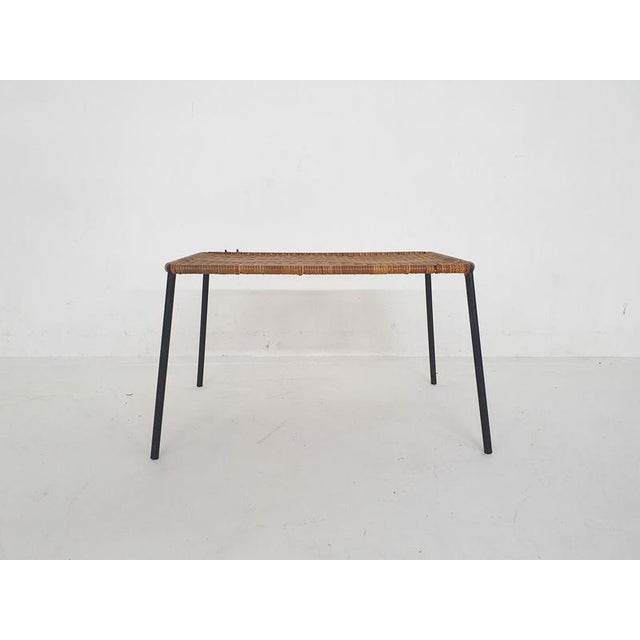 Rattan Coffee Table attributed to Carl Aubock, Austria, 1960s For Sale - Image 4 of 7