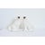 Victorian English 19th Century Pair of Staffordshire Dogs with Glass Eyes For Sale - Image 3 of 7