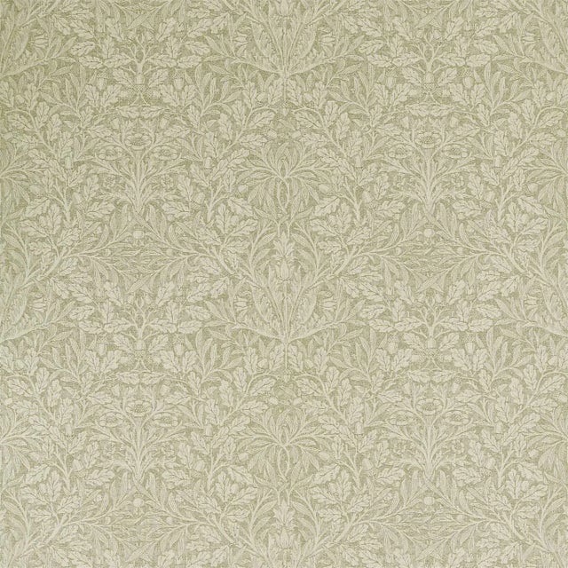 Morris & Co Morris Acorn Fabric in Moss - a Sample For Sale