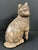 Brown Late 20th Century Folk Art Carved Wooden Cat Sculpture For Sale - Image 8 of 10