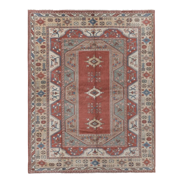 Vintage Turkish Milas Rug With Soft Color For Sale