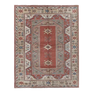 Vintage Turkish Milas Rug With Soft Color